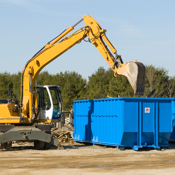 can i request a rental extension for a residential dumpster in Falcon